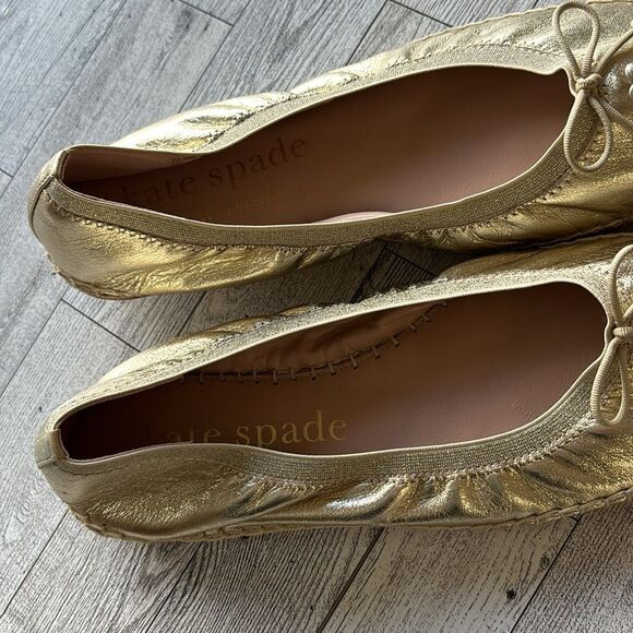 KATE SPADE Gold Metallic
Women's Clubhouse Espadrille Flats size 9 - Picture 6 of 9